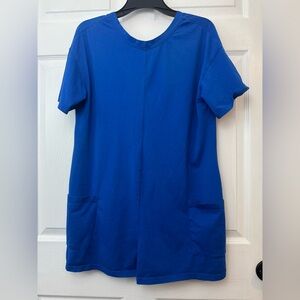 Blue Short Sleeve Romper